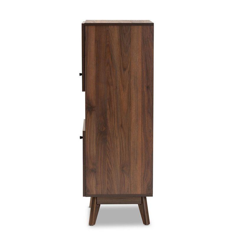 Hartman Wood Storage Cabinet Walnut Brown - Baxton Studio