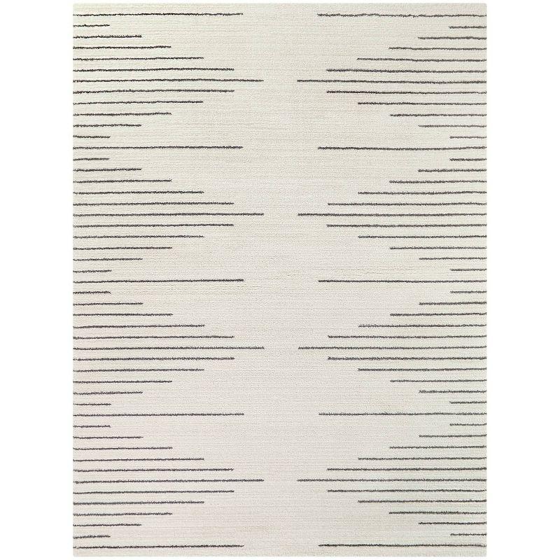 Bonfiglio Power Loom Cream/Gray Area Rug