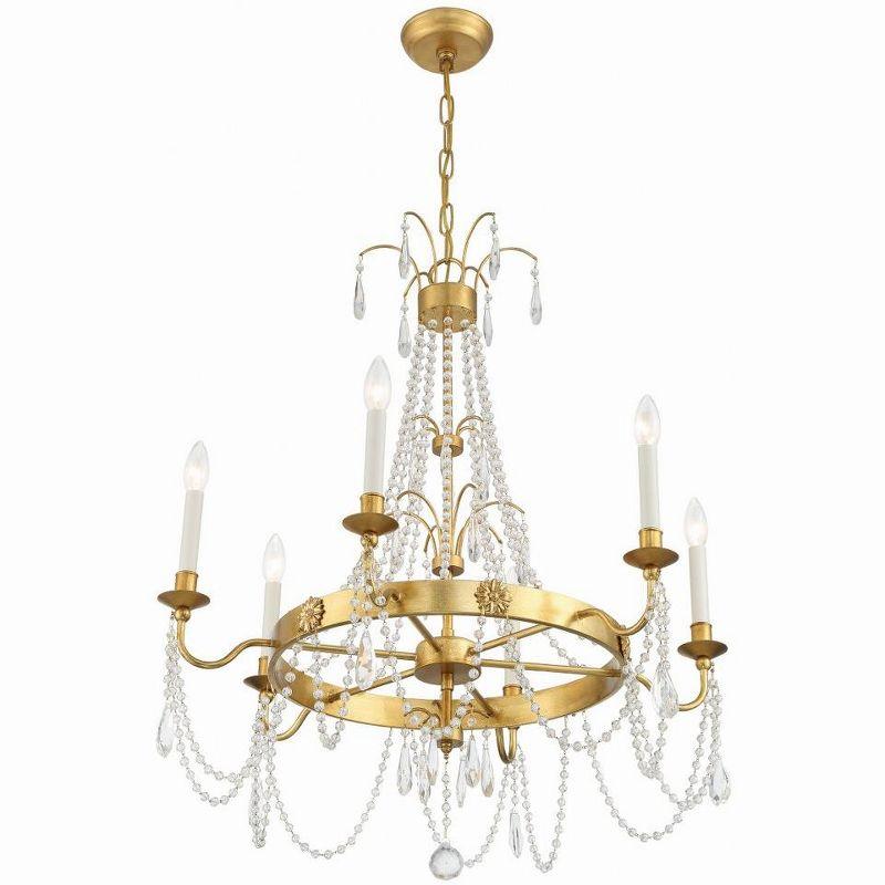 Crystorama Lighting Maizey 6 - Light Chandelier in  Antique Gold