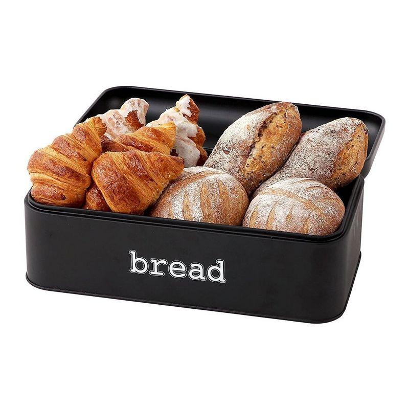 Stainless Steel Bread Box with Air Circulation Holes