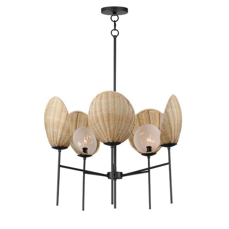 Maxim Lighting Maldives 5 - Light Chandelier in  Black