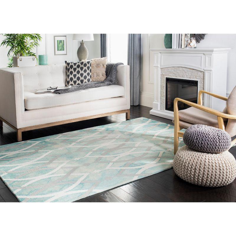 Dip Dye DDY534 Hand Tufted Area Rug - Green/Ivory Grey - 8'x10' - Safavieh.