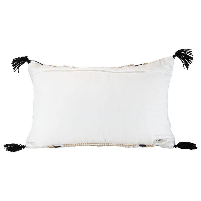 Foreside Home & Garden Tassels Indoor/Outdoor Throw Pillow