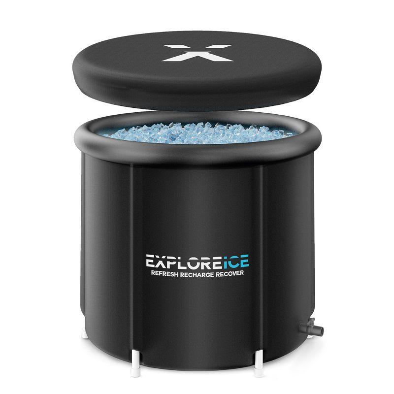 Explore Ice Bath Pro Max Extra Large Black Portable Cold Plunge Tub