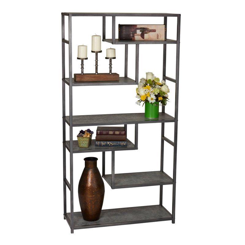 Household Essentials 65" Jamestown Tall 6 Shelf Bookshelf