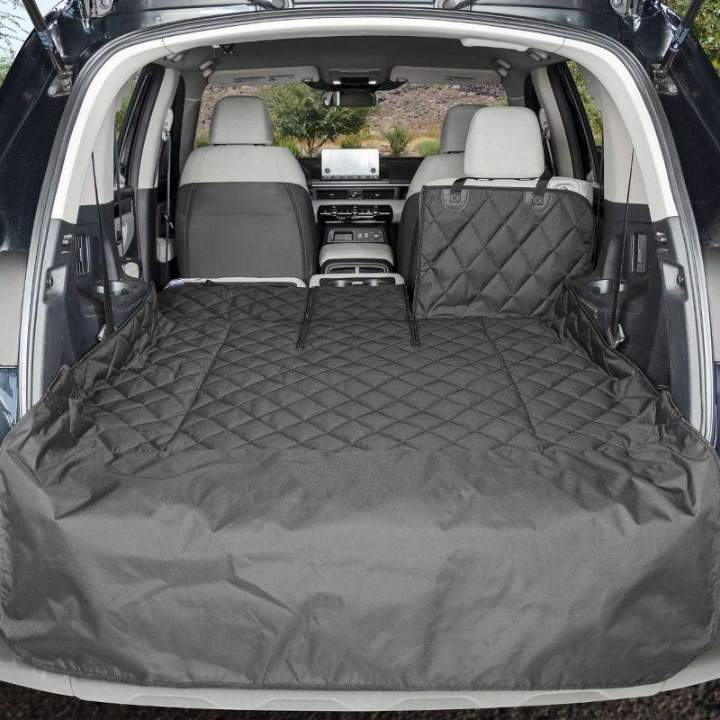 4Knines Black Quilted SUV Cargo Liner with Bumper Flap