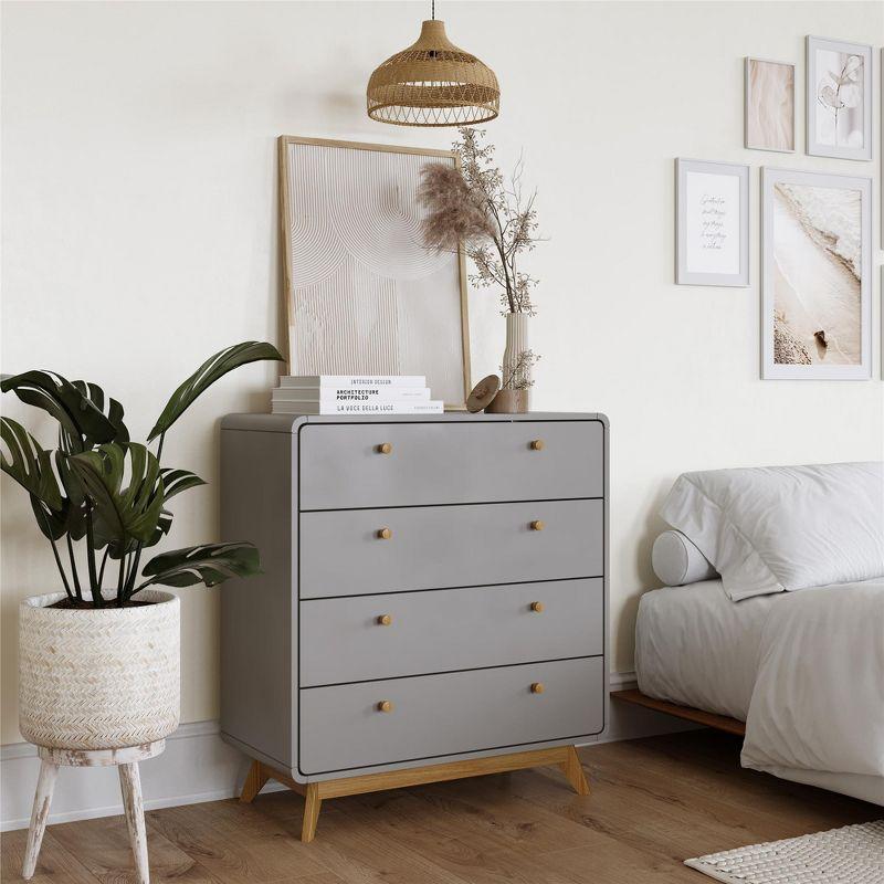 Ren Home Leva Scandinavian 4 Drawer Dresser