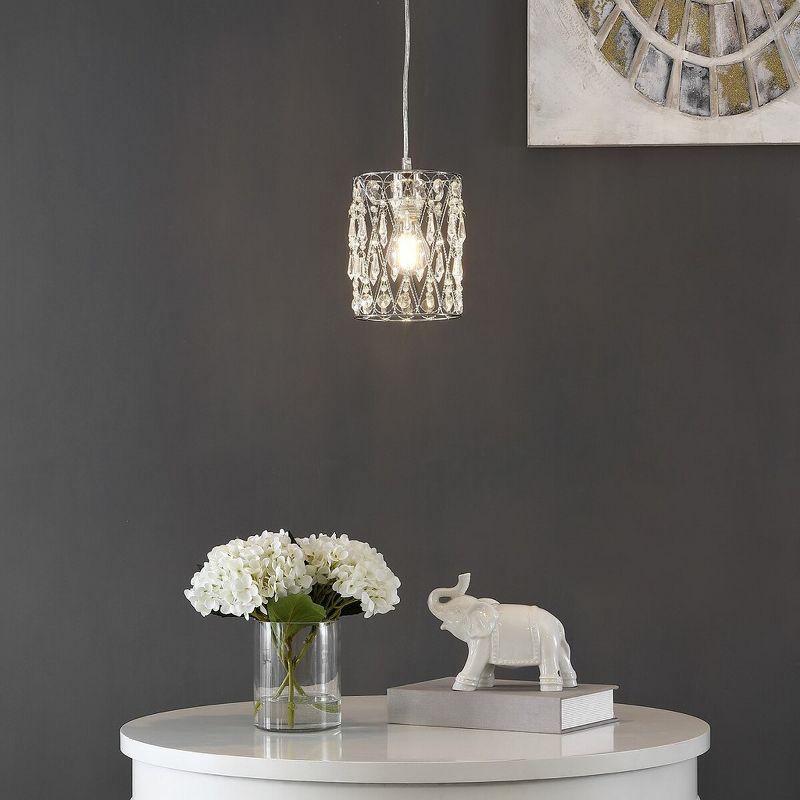 Vega Chandelier - LIT4442 - Clear/Chrome - Safavieh