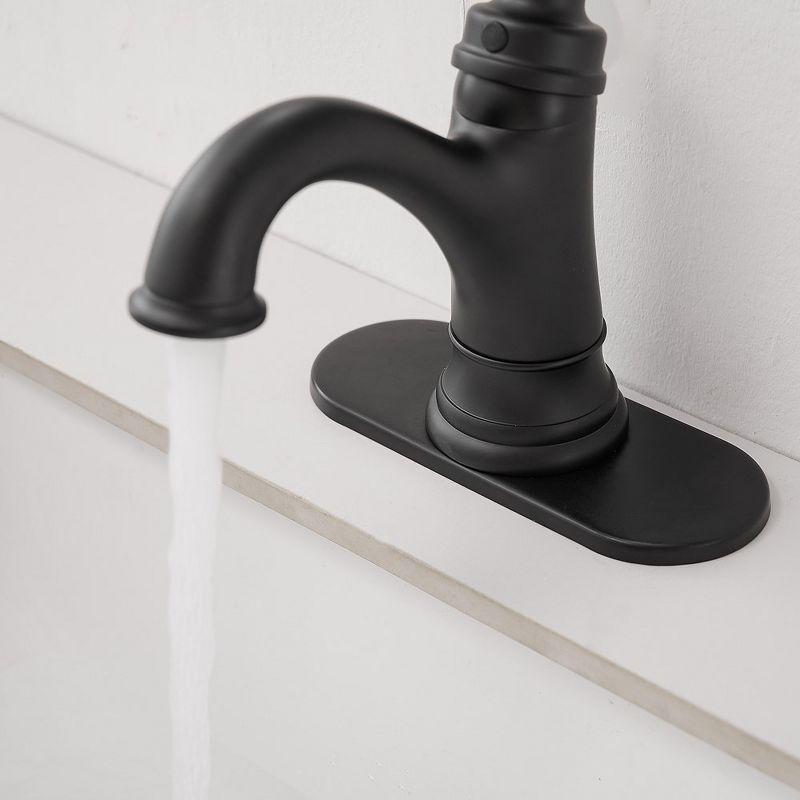 Single-Hole Single-handle Bathroom Faucet with Drain Assembly