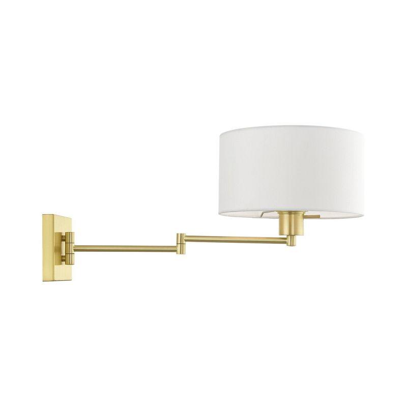 Livex Lighting 1 - Light Wall Light in  Satin Brass