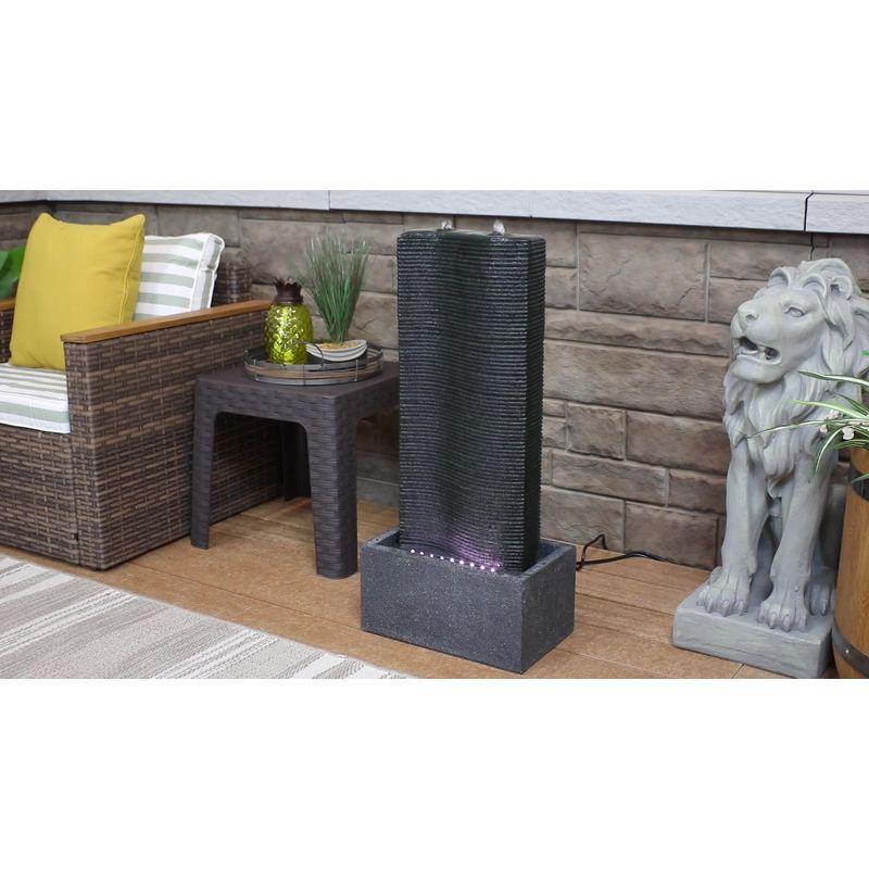 Brayden Studio® Crass Weather Resistant Floor Fountain with Light