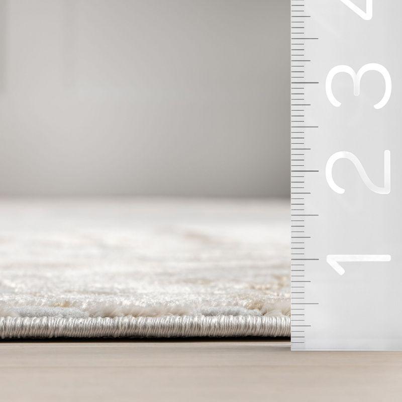 Nuloom Chastin Abstract 6 Square Indoor Area Rug for Living Room Bedroom Dining Room Kitchen, Beige/Grey