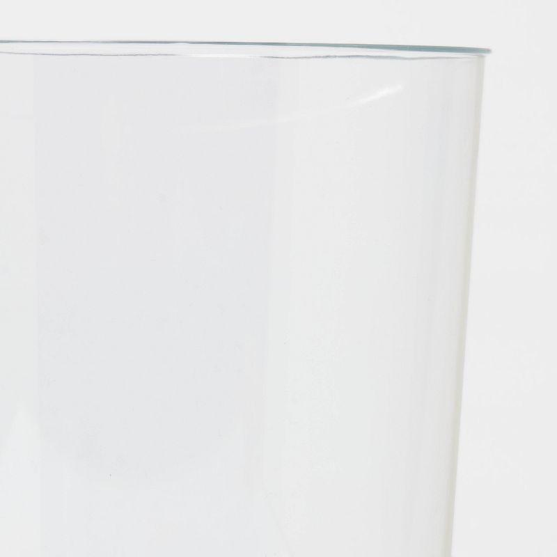 Solid Bathroom Wastebasket Clear - Room Essentials™: Plastic, 10.5" High, 6.5L Acrylic Trash Container