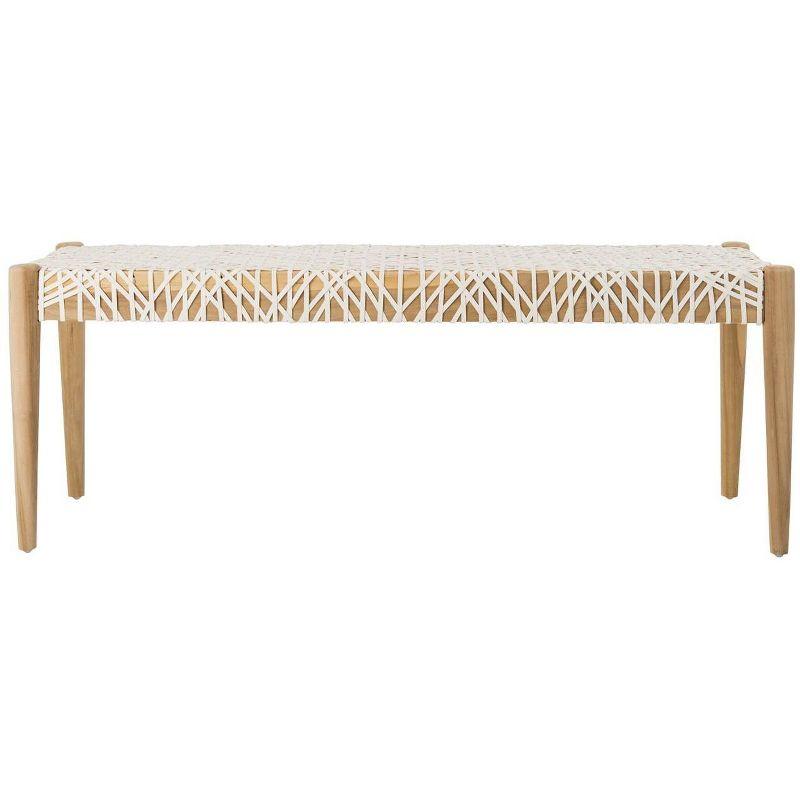 Kazbah 47" Genuine Leather Bench