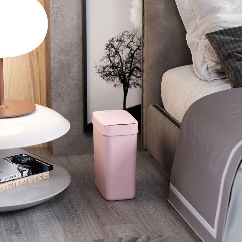 iTouchless 3 Gallon Pink Plastic Touchless Sensor Trash Can