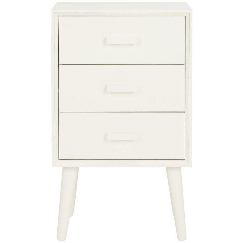 Pomona 3 Drawer Accent Table - CHS5700 - Vintage White - Safavieh