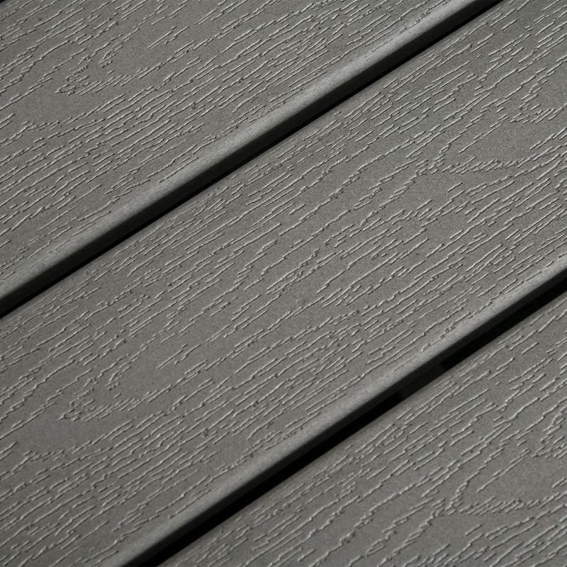 Outsunny Storage Bench Rattan Wicker Garden Deck Box Bin with Interior Waterproof Cloth Bag and Comfortable Cushion, White