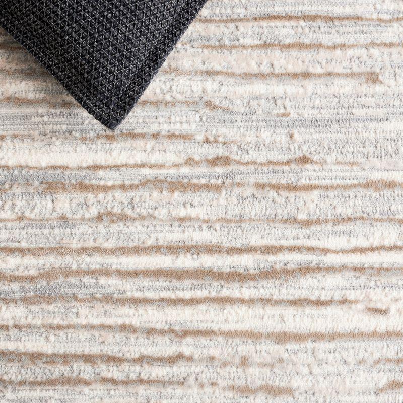 Lagoon LGN518 Power Loomed Area Rug - Grey/Beige - 5'5"x7'7" - Safavieh