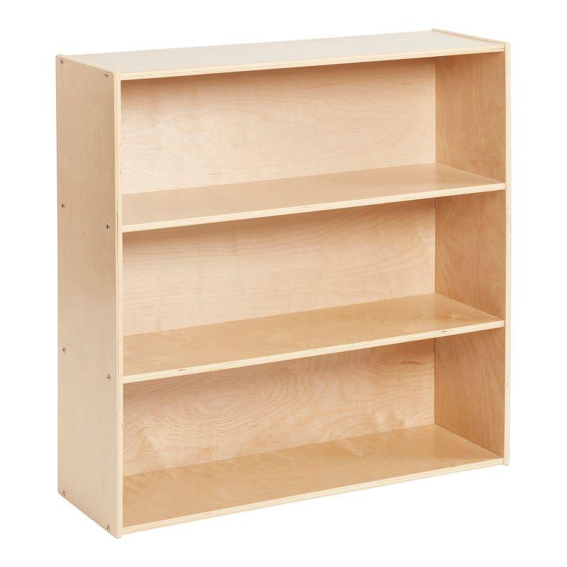 Natural Birch 3-Shelf Kids Storage Cabinet