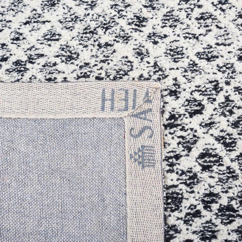 Micro-Loop MLP353 Hand Tufted Indoor Area Rug - Black/Ivory - 6'x9' - Safavieh