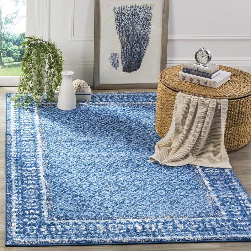 Adirondack ADR110 Machine Made Indoor Accent Rug - Light Blue/Dark Blue - 3'x5' - Safavieh