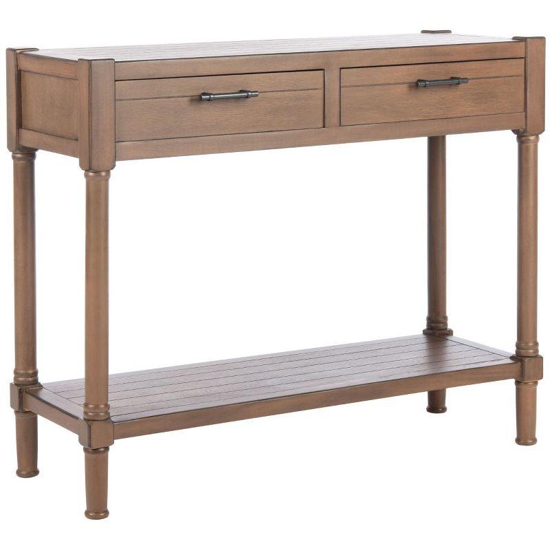 Filbert 2 Drawer Console Table - CNS5716C - Brown - Safavieh