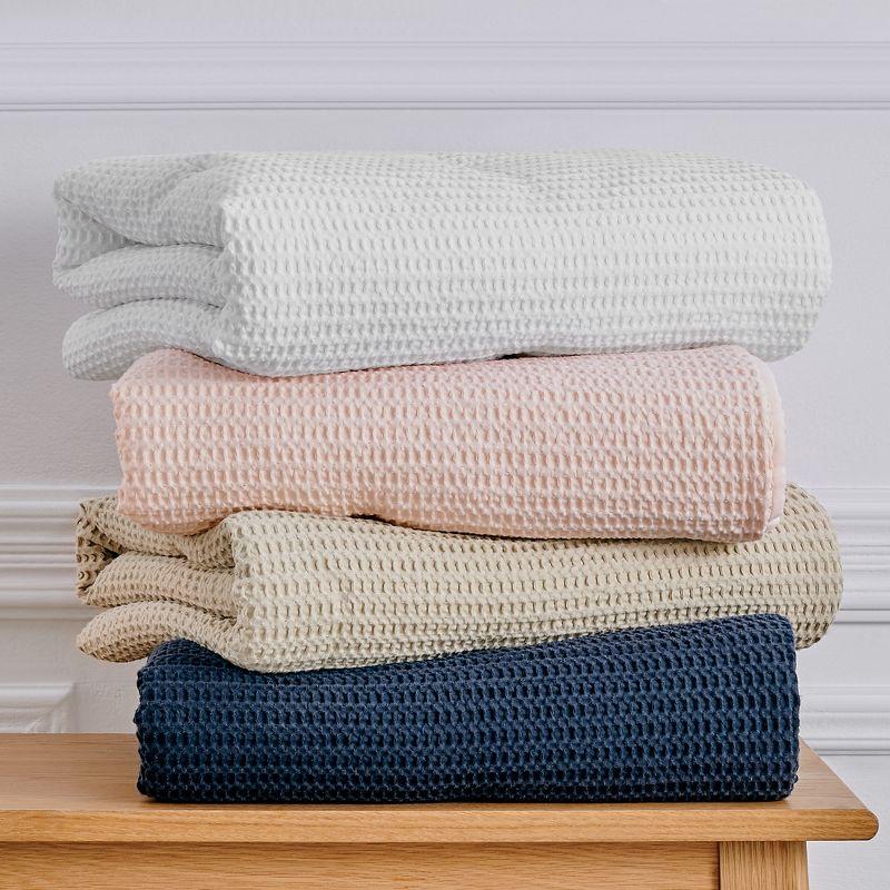 Mills Waffle Pink 4pc Baby Crib Bedding Set - Levtex Baby