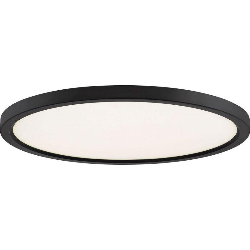 Quoizel Lighting Outskirts 1 - Light Flush Mount in  Oil Rubbed Bronze