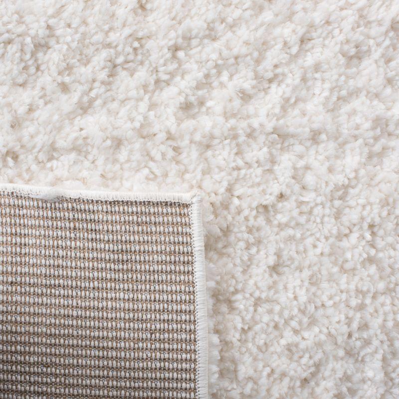 Parma Shag PMA521 Power Loomed Indoor Area Rug - 6'7"x6'7" - Cream/Grey - Safavieh