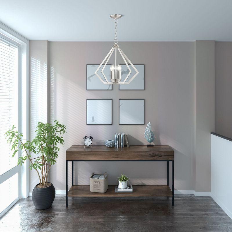 Livex Lighting Prism 5 - Light Chandelier in  Brushed Nickel