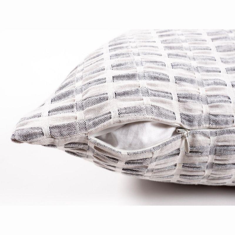 KAF Home Pleated Please Striped Cotton Pillow Cover (Set of 2)