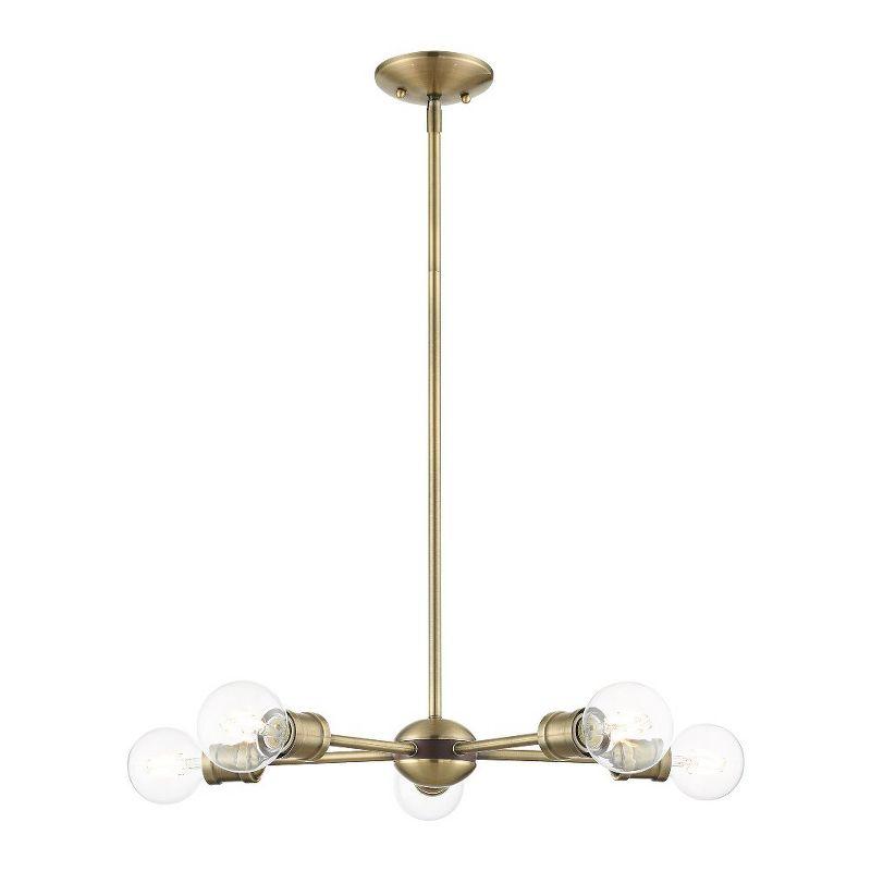 Livex Lighting Lansdale 5 - Light Chandelier in  Antique Brass/Bronze