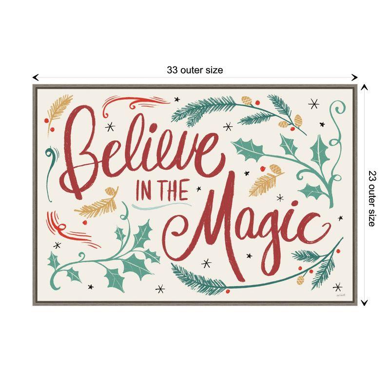 Amanti Art Seasonal Shades I Christmas Magic by Anne Tavoletti Canvas Wall Art Print Framed 33-in. x 23-in.