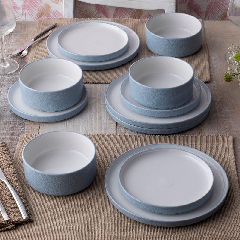 Noritake Colortex Stone 12-Piece Dinnerware Set, Service for 4