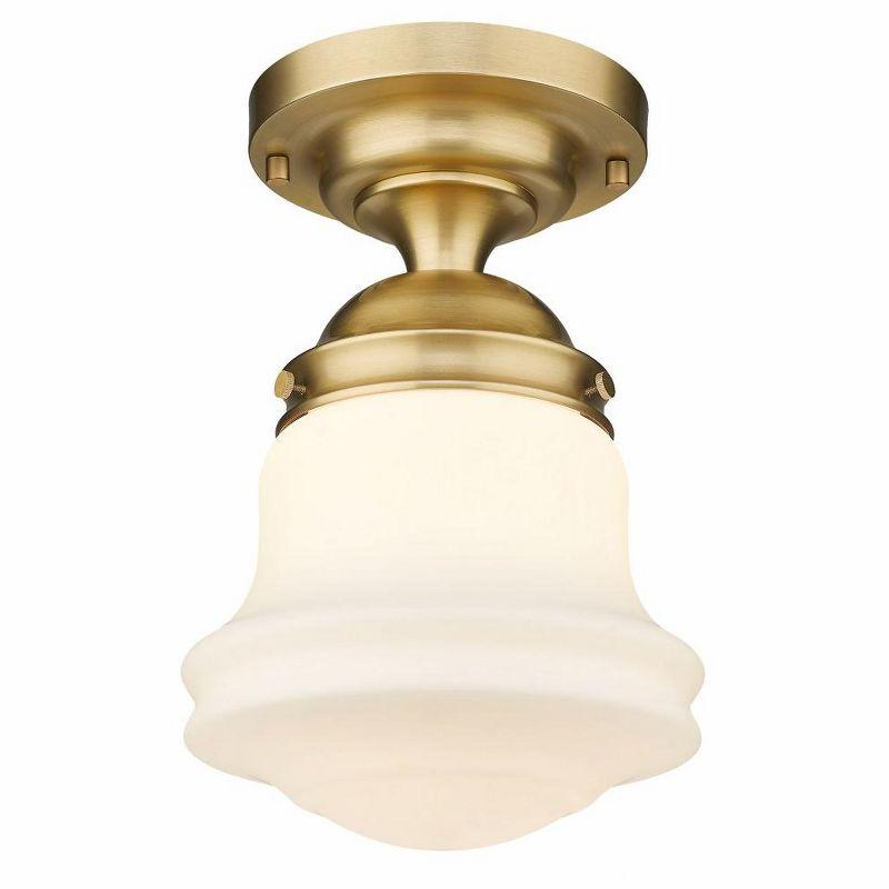 Z-Lite Vaughn 1 - Light Flush Mount in  Heritage Brass