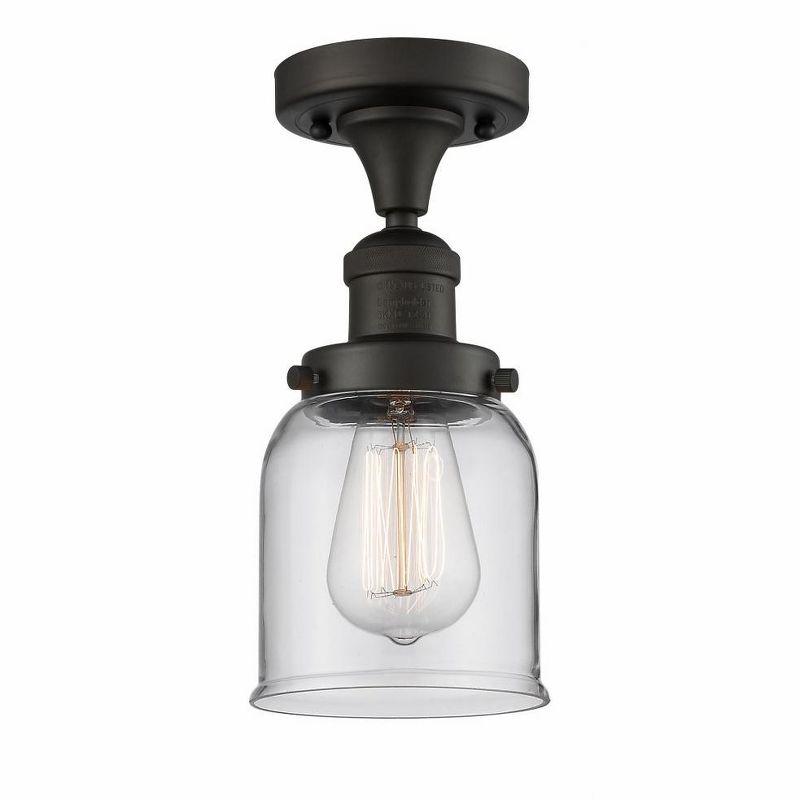 Innovations Lighting Bell 1 - Light Semi-Flush Mount in  Oil Rubbed Bronze