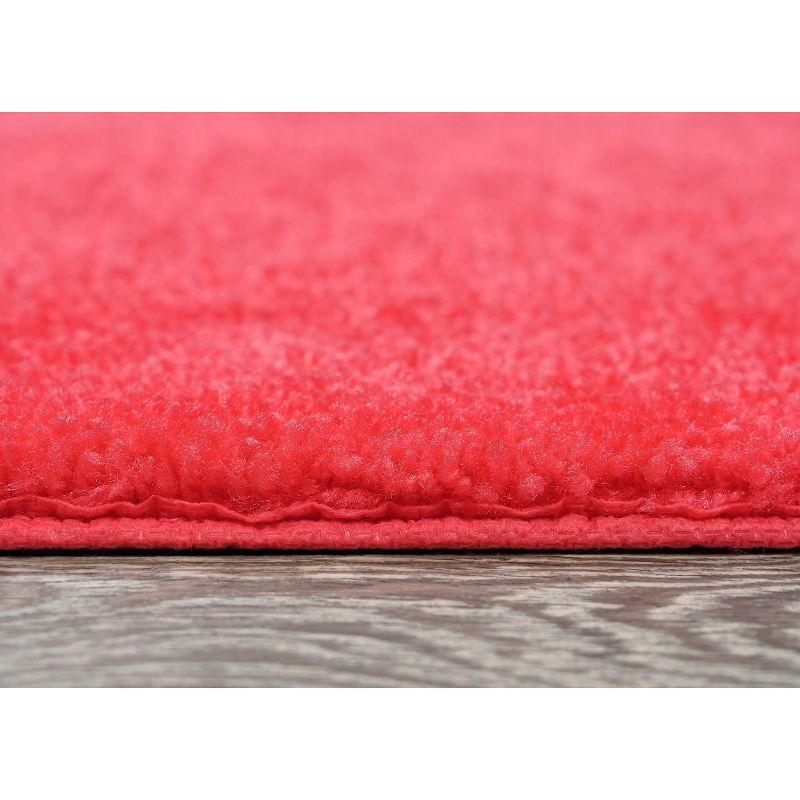 2pc Traditional Nylon Washable Bathroom Rug Set Pink - Garland Rug: Machine Made, Latex Backing, Tufted Bath Mats Set