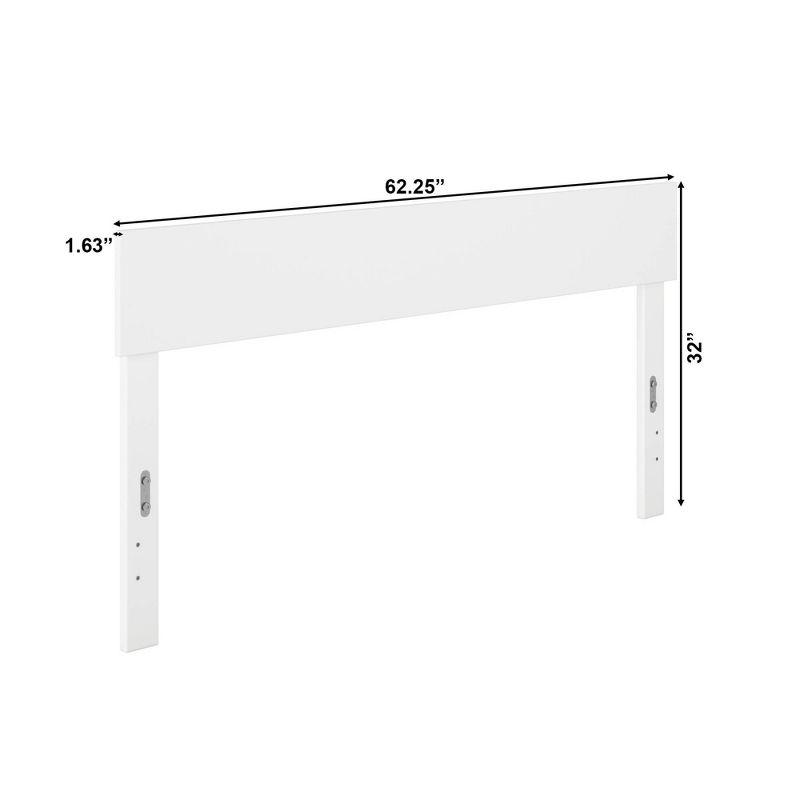 Queen Boston Headboard White - AFI: Solid Wood, Sleek Finish, Modern Design, Easy Install