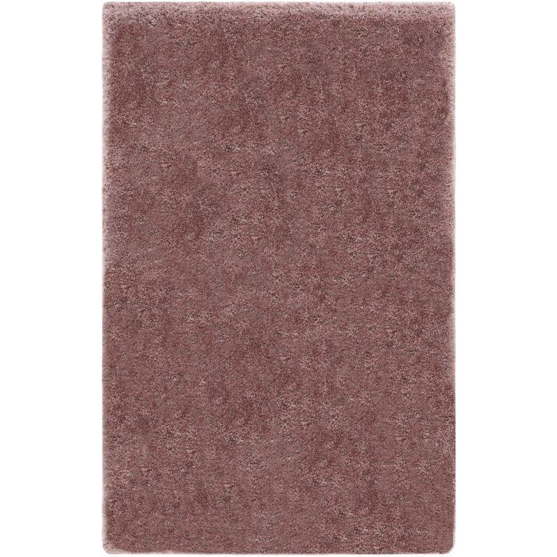 Elegant Taupe Shag 8' x 10' Hand-Tufted Synthetic Area Rug