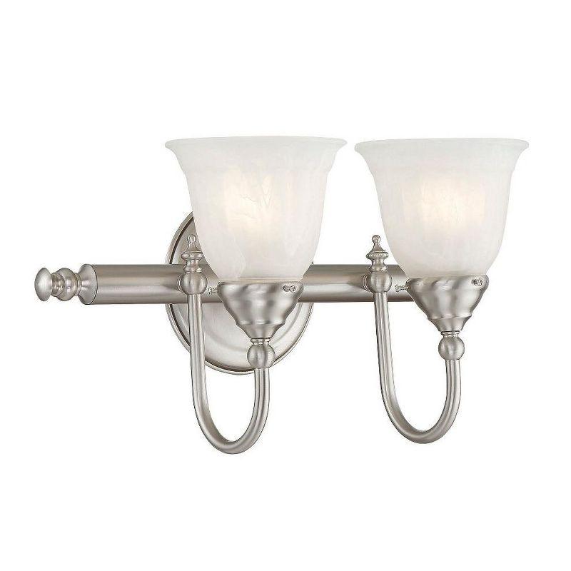 Savoy House Brunswick 2 - Light Vanity in  Satin Nickel