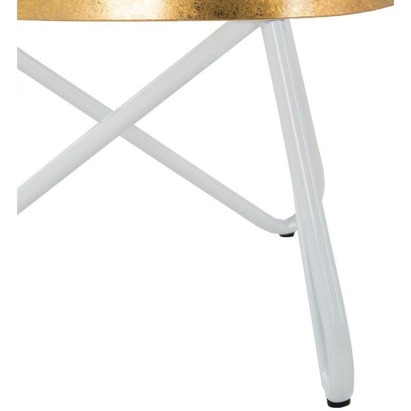 Galexia Counter Stool - Gold/White - Safavieh