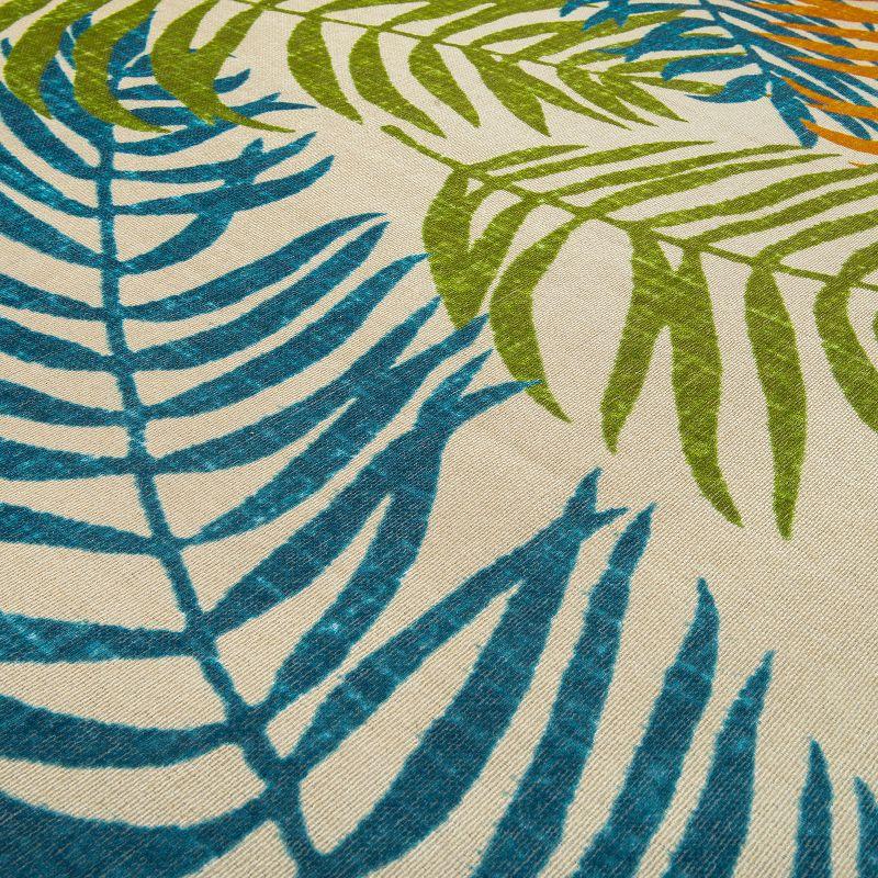 World Rug Gallery Floral Leaves Flatweave Indoor/Outdoor Area Rug