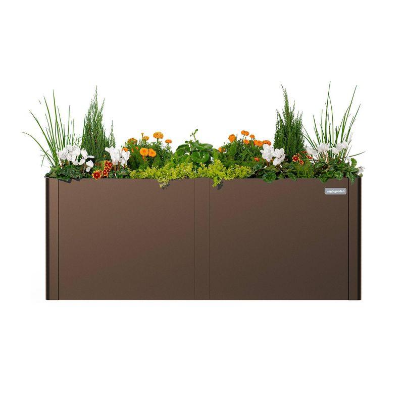 Vego Garden Modern 32" Tall Metal Outdoor Long Planter Box