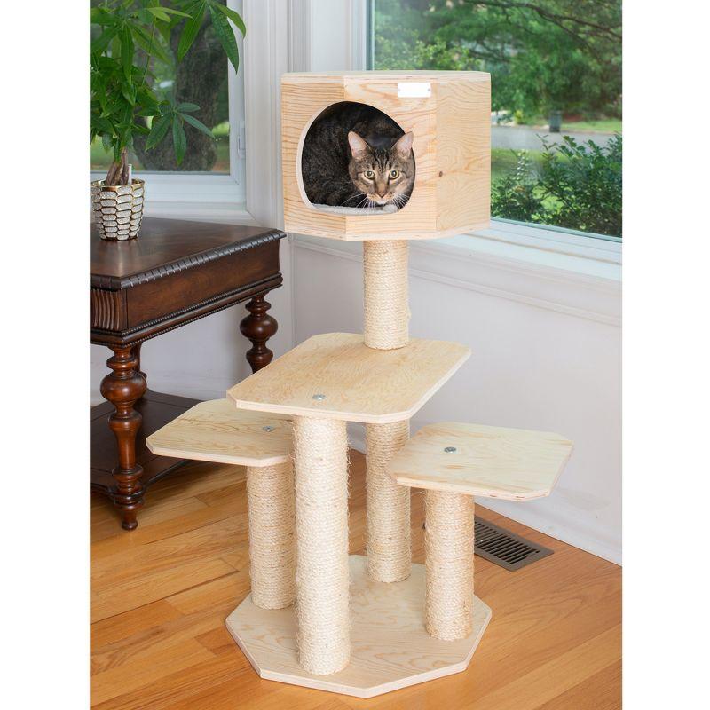 Scots Pine 20" x 20" Outdoor Cat Tree with Sisal Posts