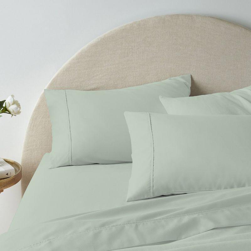 Color Sense Percale Weave Cool & Crisp Cotton Rich Sheet Set