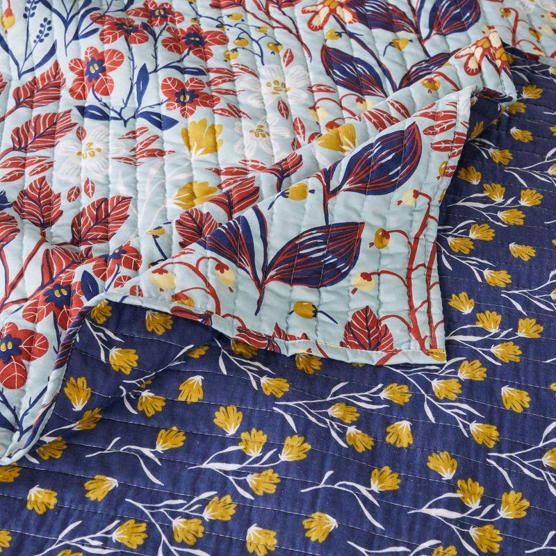 Barefoot Bungalow Koepp Perry Modern Bontanical Reversible Quilt Set