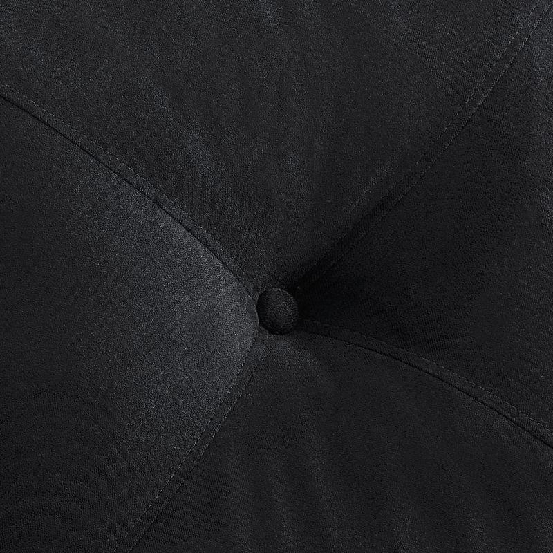 Harper Tufted Microfiber Sofa Black - Lifestyle Solutions