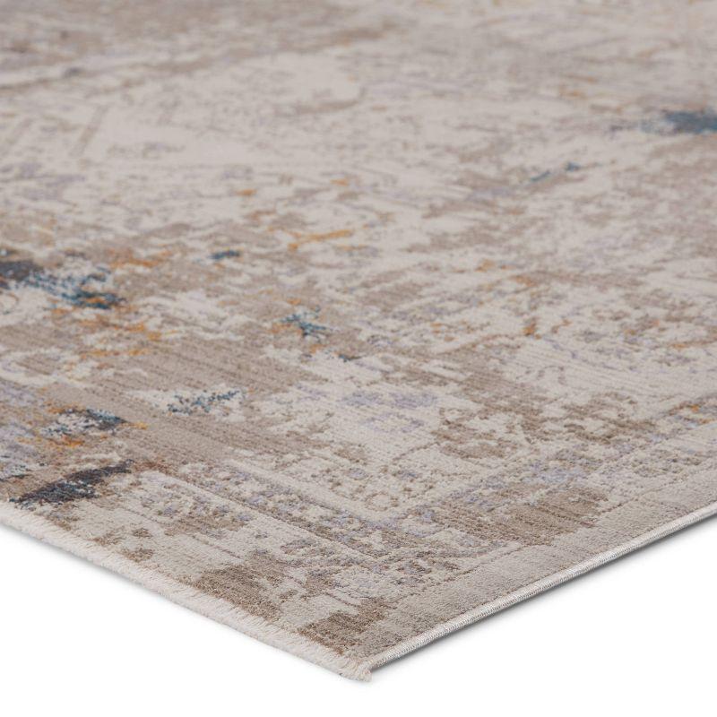 Hammon Gray and Gold Reversible Medallion Area Rug