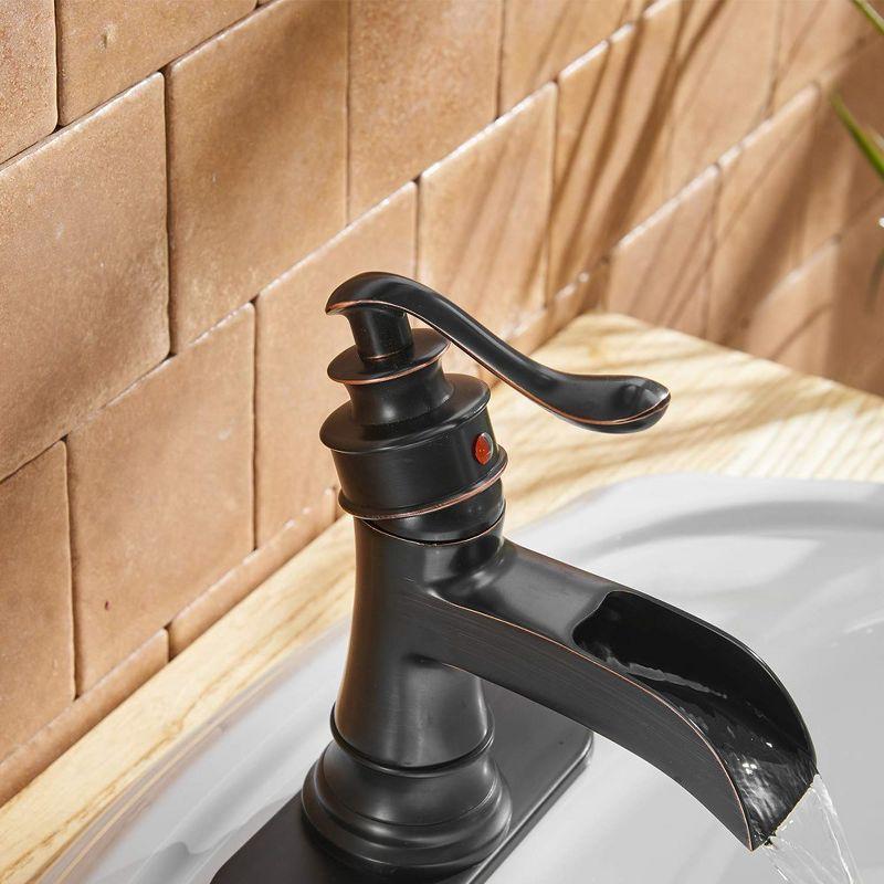 BWE Single Hole Single-Handle Low-Arc Bathroom Faucet