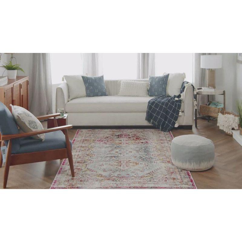 Kelly Clarkson Home Kinsley Oriental Ivory/Navy/Rust Area Rug